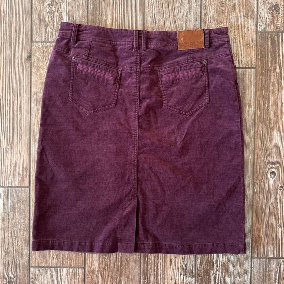 Lord Kitsch‎ Denim Skirt Womens 44 90s Y2K Style Preppy Dark Academia Thick Soft - Picture 7 of 7